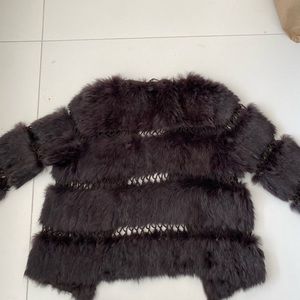 BCBG furr jacket size S